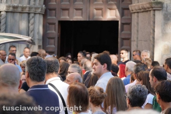 Viterbo - I funerali di Massimiliano Greto