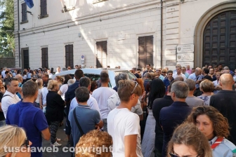 Viterbo - I funerali di Massimiliano Greto