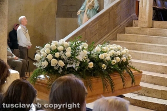 Femminicidio-suicidio a Orte - I funerali di Silvia Tabacchi a Vasanello