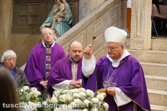 Femminicidio-suicidio a Orte - I funerali di Silvia Tabacchi a Vasanello