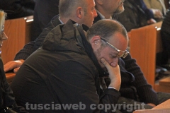 Paolo Bianchini al funerale di Antonio Fracassini