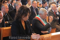 Laura Allegrini al funerale di Fracassini