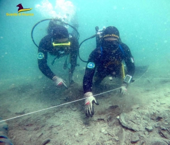 Lago di Bolsena - Guardia di finanza - I ritrovamenti in località Gran Carro