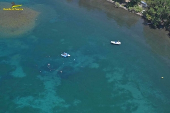 Lago di Bolsena - Guardia di finanza - I ritrovamenti in località Gran Carro