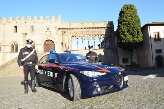 Viterbo - La nuova Alfa Romeo Giulia Radiomobile dei carabinieri