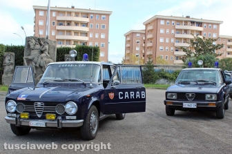 Viterbo - Carabinieri - Le auto d’epoca dell’associazione di volontariato “Lampeggiante blu"