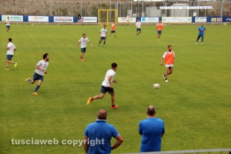 L\'allenamento della Viterbese al Rocchi