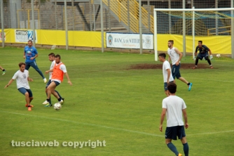 L\'allenamento della Viterbese al Rocchi
