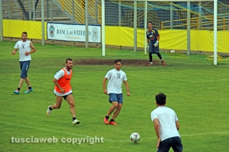 L'allenamento della Viterbese al Rocchi