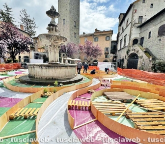 L’allestimento di San Pellegrino in fiore