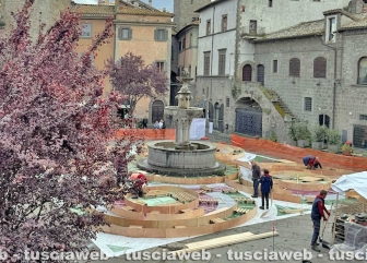 L’allestimento di San Pellegrino in fiore