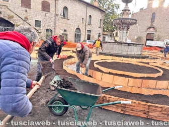 L’allestimento di San Pellegrino in fiore