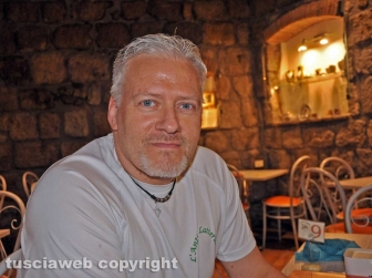 Roberto Zena, proprietario dell'Antica latteria