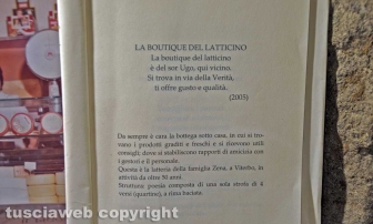 Viterbo - L'antica latteria - Memorie in bacheca