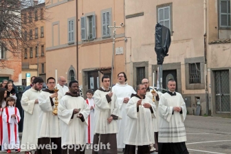 L'apertura della porta santa della Madonna Liberatrice