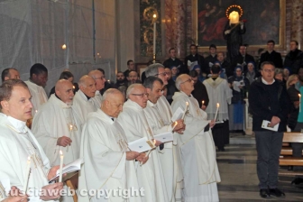 L'apertura della porta santa della Madonna Liberatrice