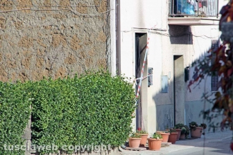 L'appartamento incendiato a Grotte santo Stefano