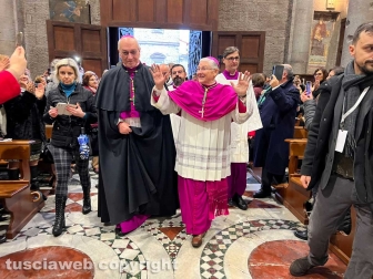 L'arrivo del nuovo vescovo Orazio Francesco Piazza in cattedrale