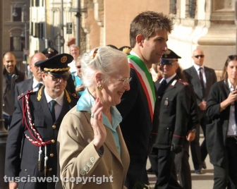 Tarquinia - L'arrivo della regina Margherita II