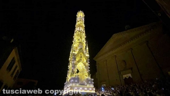 Viterbo - L'arrivo di Dies Natalis alla chiesa di Santa Rosa