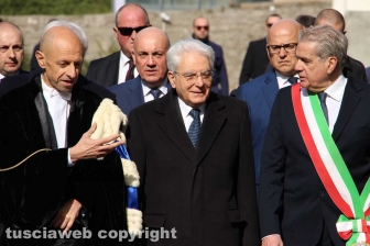 L'arrivo di Mattarella all'Unitus