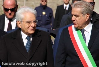 L'arrivo di Mattarella all'Unitus