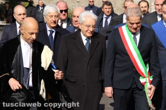 L'arrivo di Mattarella all'Unitus
