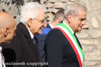 L'arrivo di Mattarella all'Unitus