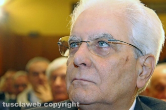 L'arrivo di Mattarella all'Unitus