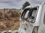 L'auto distrutta dalle lamiere