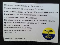 La targa di Virerbo civica