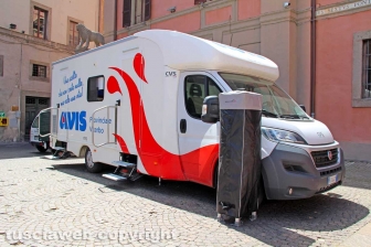 Viterbo - L'autoemoteca dell'Avis