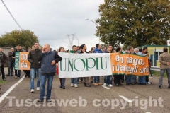 Lo sciopero dei lavoratori della Unopiù