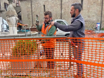 Lavori a piazza Dante