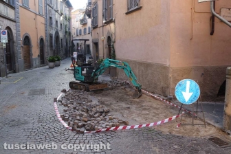 Viterbo - Lavori a via Annio