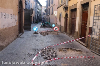 Viterbo - Lavori a via Annio