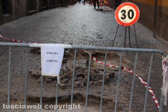 Viterbo - Lavori a via Annio