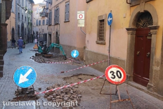 Viterbo - Lavori a via Annio