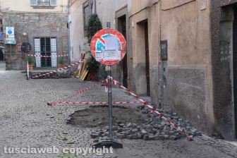 Viterbo - Lavori a via Annio