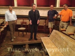 Lavori in corso al teatro Unione