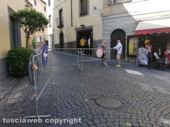 Lavori in via san Lorenzo