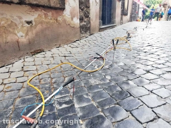 Lavori in via san Lorenzo