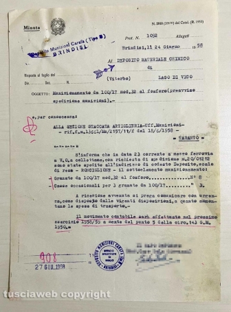 Le bombe al fosforo della Chemical city, i documenti militari