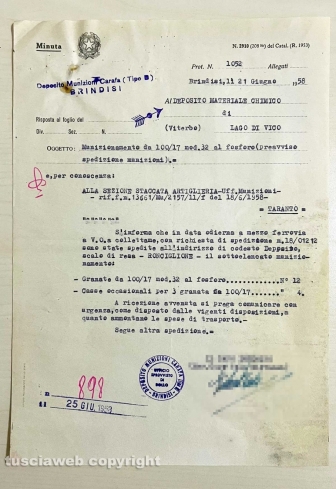 Le bombe al fosforo della Chemical city, i documenti militari