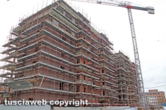 Il cantiere dell\'Easy Village di Saggini Costruzioni in via Polidori