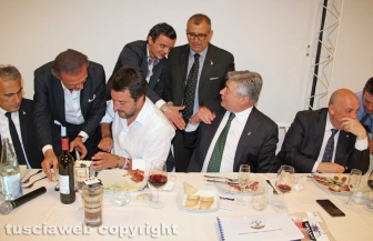 Civita Castellana - Il prefetto Giovanni Bruno con Matteo Salvini