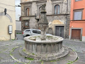 Viterbo - La fontana di piazza della Crocetta