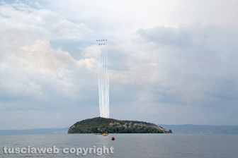 Le Frecce tricolori danno spettacolo