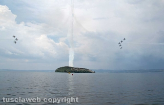 Le Frecce tricolori danno spettacolo