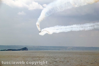Le Frecce tricolori danno spettacolo